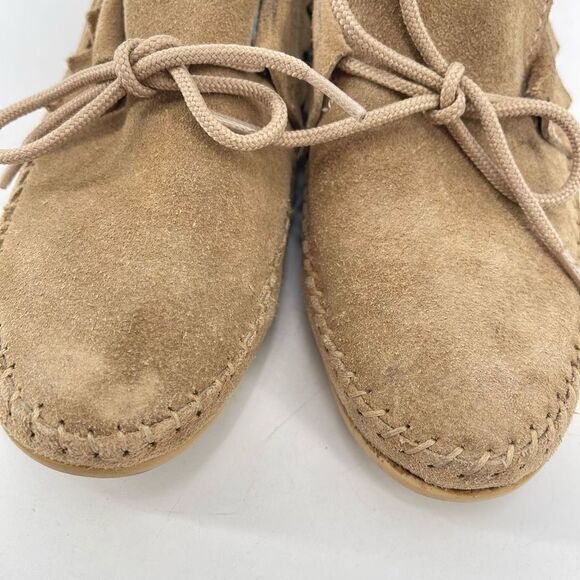 Oliberte Womens Loafer Shoes Suede Lace Up Suede Brown Size 37 - Picture 2 of 14